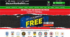 Desktop Screenshot of discountfootballkits.com