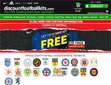 Tablet Screenshot of discountfootballkits.com